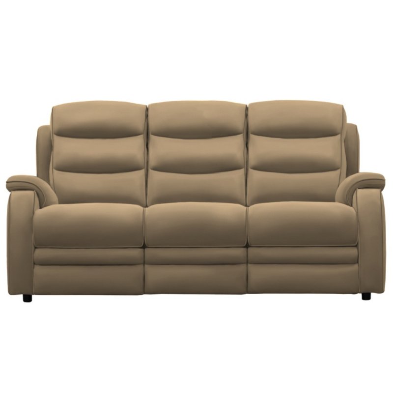 Leather 3 Seater Power Recline Sofa 1