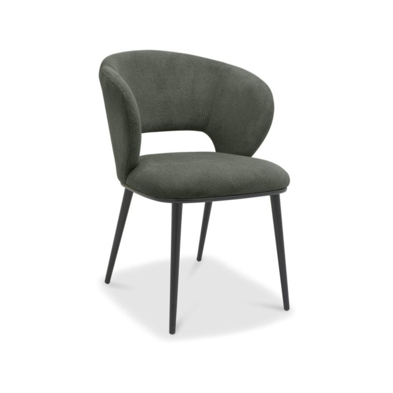 Green Fabric Dining Chair 1