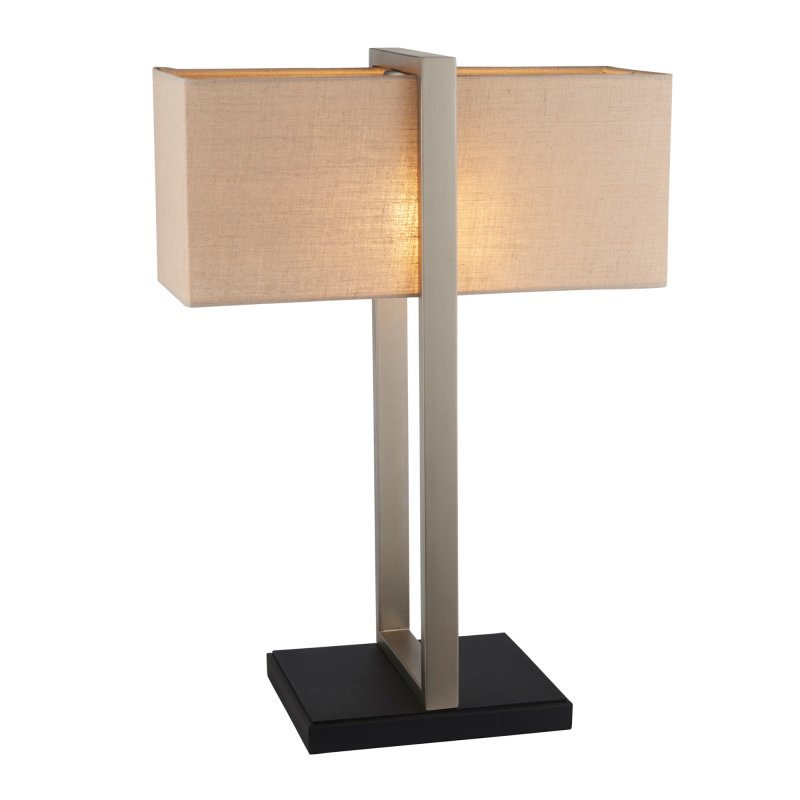 Satin Nickel Table Lamp 1