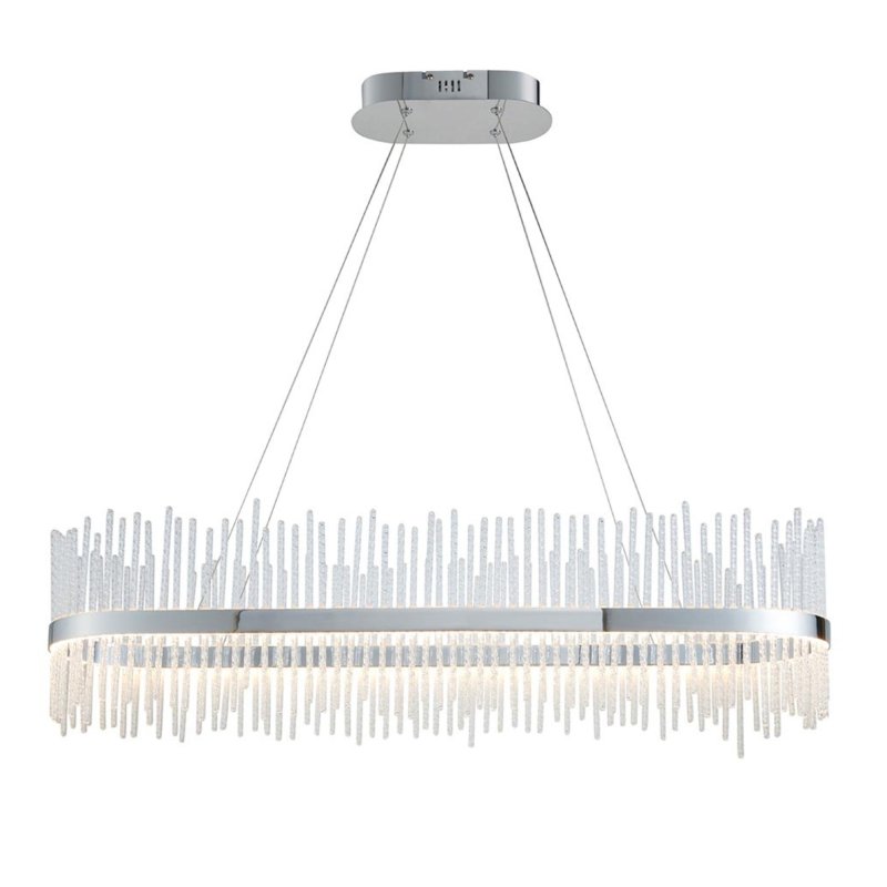 Glass Rod Silver Pendant 1