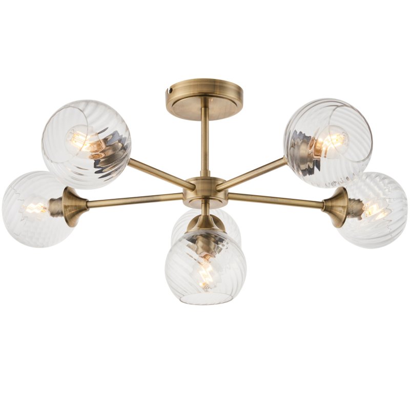 Allegra 6 Light Semi Flush 1