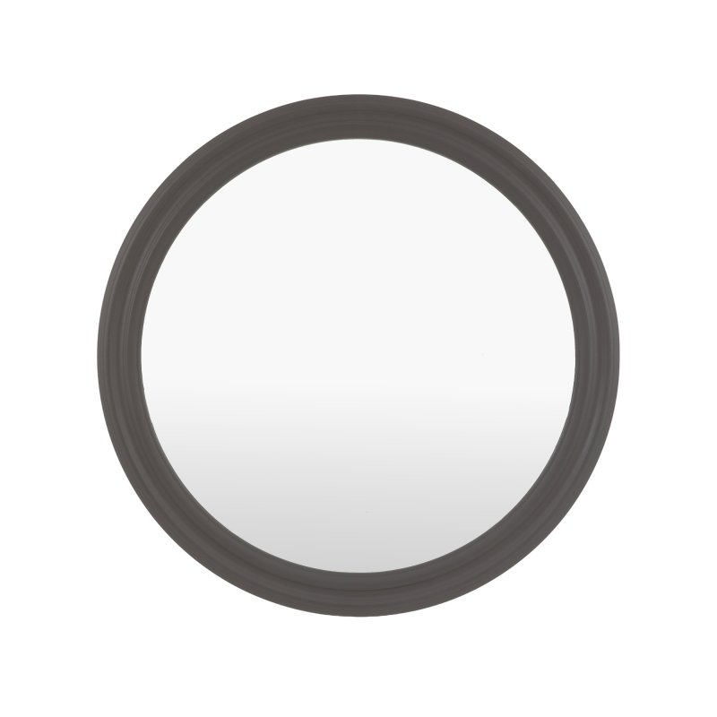 Suffolk Large Round Mirror Charcoal 1