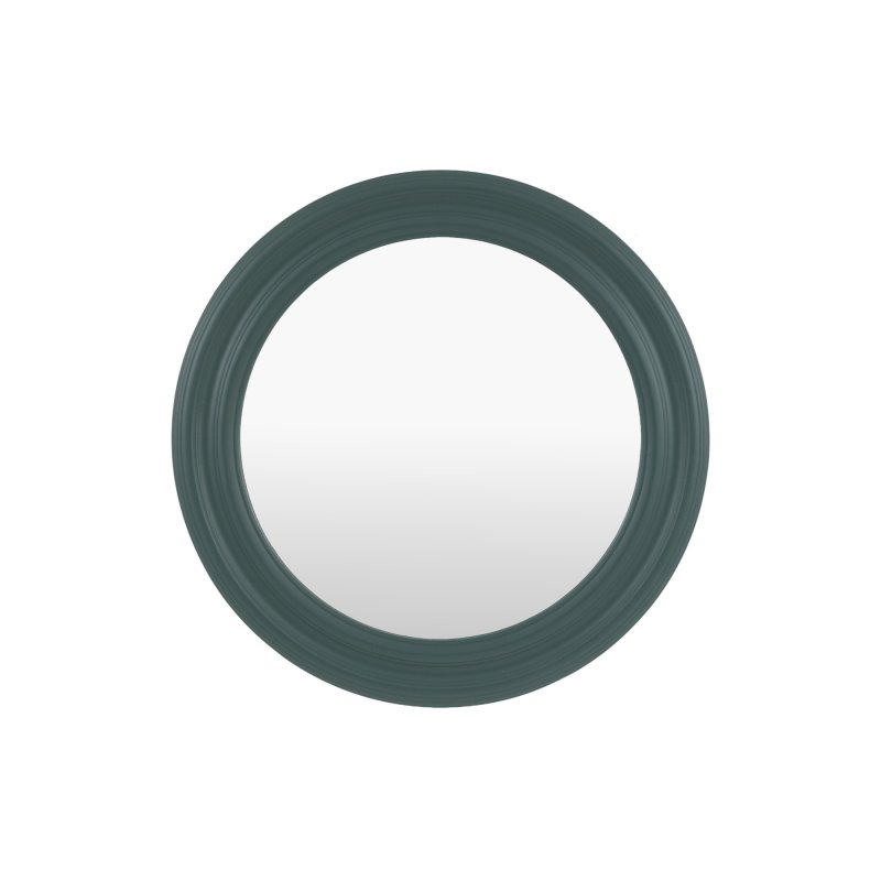 Suffolk Small Round Mirror - Green 1