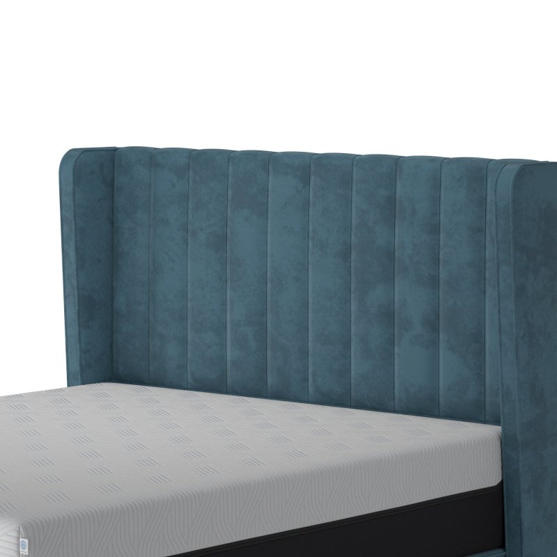 Tempur Wickham Headboard Teal Velvet 1