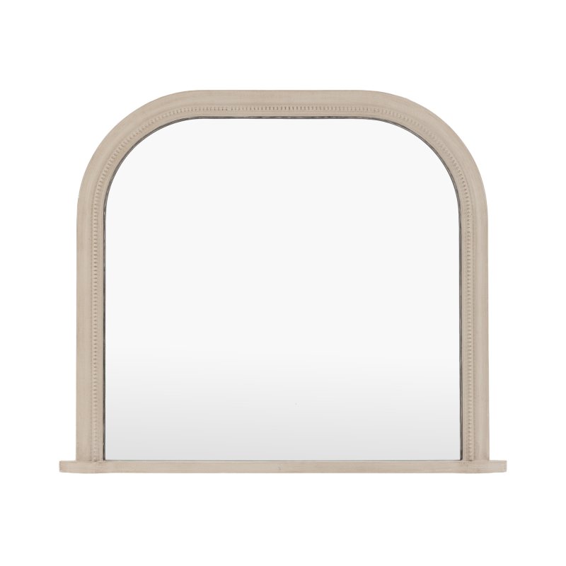 Shoreline Over Mantle Mirror - Grey 1