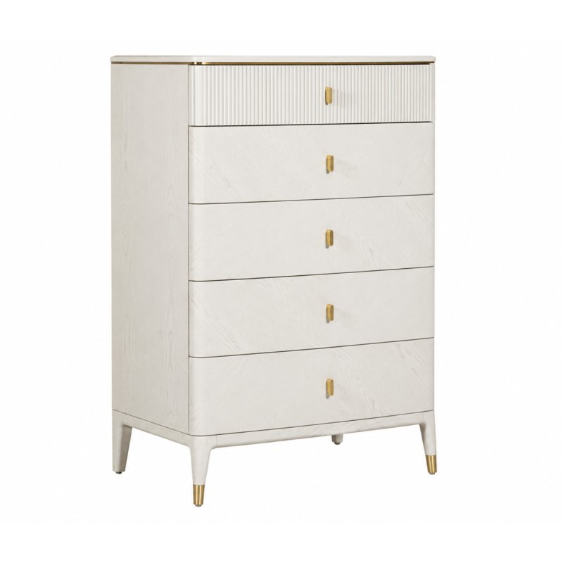 Diana 5 Drawer Tall Chest - Stone 1