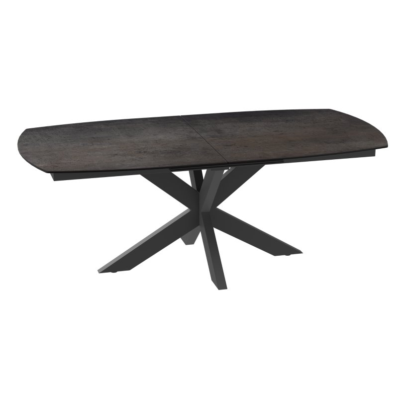 Pheonix Dining Table - Dark Steel 1