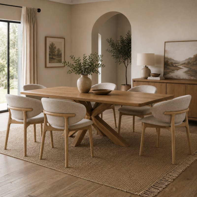 Arden Dining Tble & 6 Nina Chairs 1
