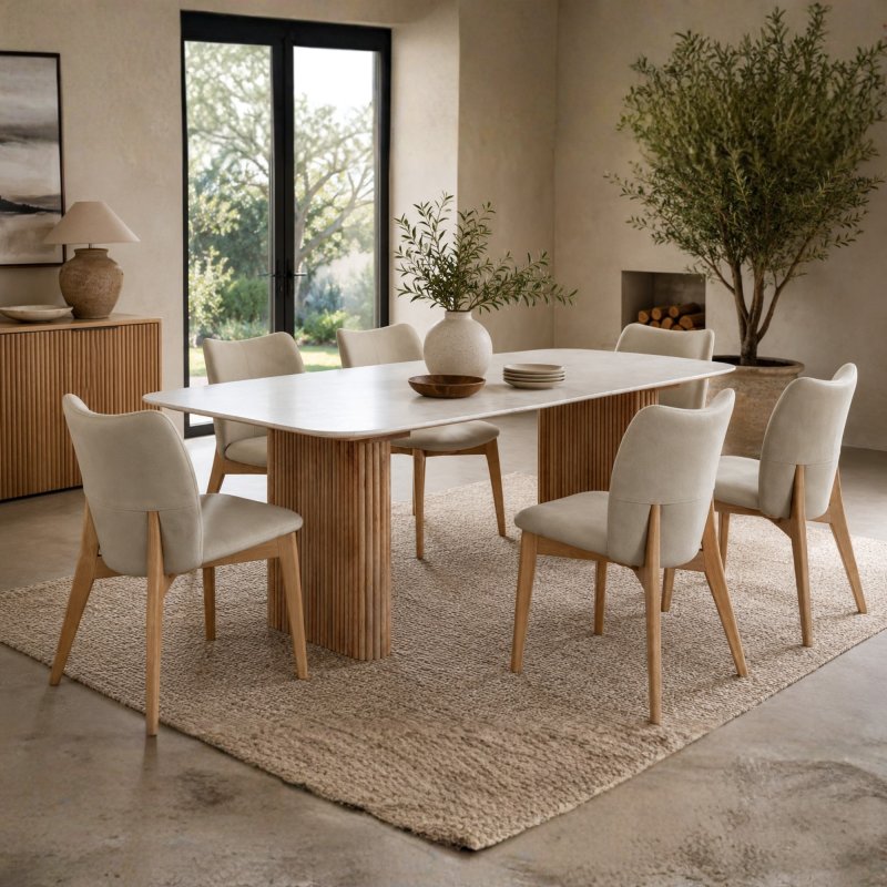 Rhys Table & 6 Susan Chairs 1