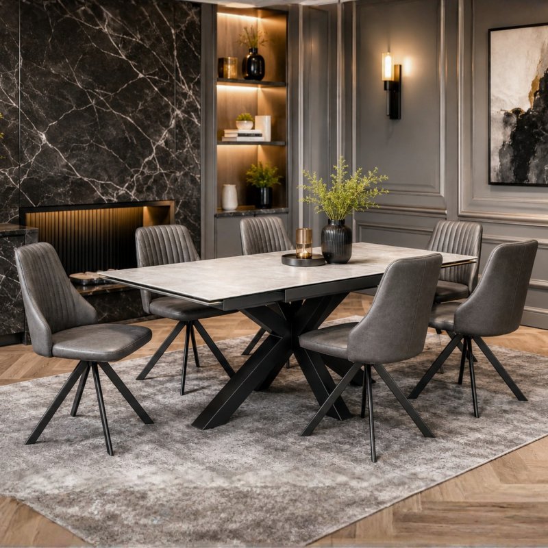 Kalufa Dining Tble & 6 Chairs 1