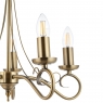 Antique Brass & 5 Candle Fitting
