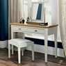 Cookes Collection Camden Soft Grey And Pale Oak Dressing Table