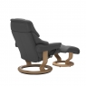 Stressless Reno Medium Chair & Stool Classic Base 3