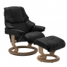 Stressless Reno Large Chair & Stool Classic Base