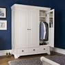 Cookes Collection Chateau Blanc Triple Wardrobe 