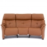 4246 - CHESTER Himolla Chester Curved 3 Seater Reclining Sofa