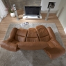 4246 - CHESTER Himolla Chester Curved 3 Seater Reclining Sofa