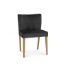 Cookes Collection Trinity Low Back Upholstered Chair In Gun Metal Velvet