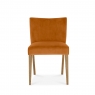 TRINITY LIGHT OAK Cookes Collection Trinity Low Back Upholstered Chair In Pumpkin Velvet