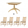 Ercol Windsor Small Extending Table and 4 Chairs
