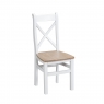 Cookes Collection Thames White Crossed Back Chair 1