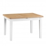 Cookes Collection London White Medium Extending Dining Table