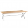 Cookes Collection London White Large Cross Extending Table