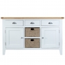 Cookes Collection London White Large Sideboard