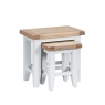 Cookes Collection London White Nest of Tables