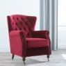 Dawson Wing Back Chair Berry 3