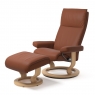 Stressless Aura Large Chair & Stool Classic Base