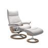 Stressless View Small Chair & Stool Signature Base 1