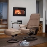 Stressless View Small Chair & Stool Signature Base 8