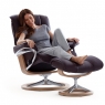 Stressless Mayfair Medium Chair & Stool Signature Base 5
