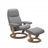 Stressless Promotional Consul Small Classic Chair and Stool