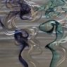 Smoke Trails Metal Framed Liquid Art