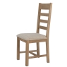 Slatted Dining Chair natural check