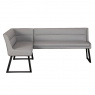 Cookes Collection Light Grey Lacie Corner Bench Left