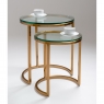 Apollo Brushed Brass Nest of Tables