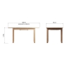 Cookes Collection 1.6 Large Extending Table 6