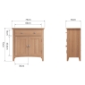 Cookes Collection Small Sideboard Dimensions