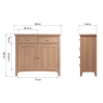 Cookes Collection Burnley Sideboard Dimensions