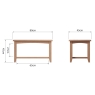 Cookes Collection Burnley Small Coffee Table Dimensions