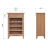 Cookes Collection Burnley Wine Cabinet Dimensions