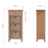 Cookes Collection Burnley 1 Drawer, 3 Baskets Unit 8