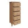 Cookes Collection Burnley 5 Drawer Narrow Chest 4