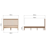 Cookes Collection Burnley Double Bedframe Dimensions