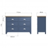 Cookes Collection Aston 6 Drawer Chest Dimensions