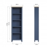 Cookes Collection Aston Large Bookcase Dimensions