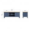 Cookes Collection Aston Large TV Unit Dimensions
